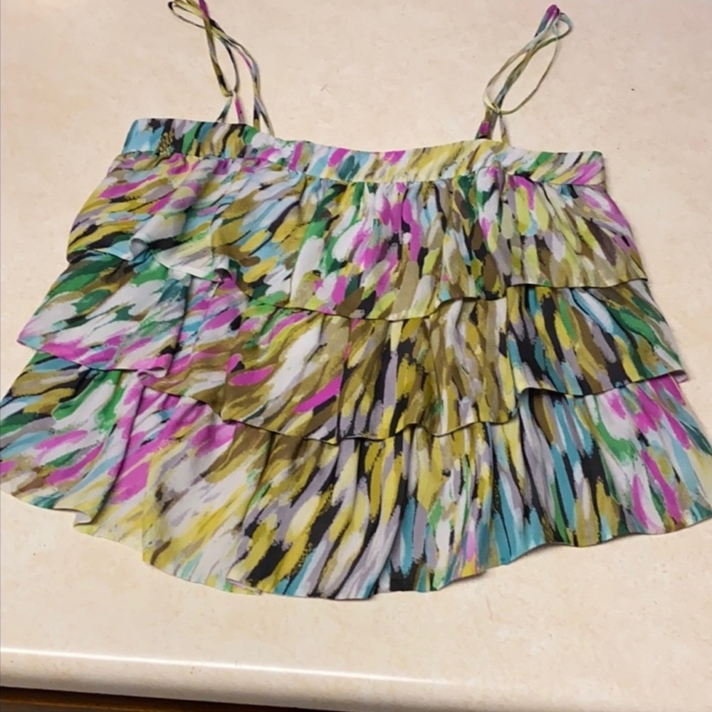 Anthropologie Leifsdottir multicolor top